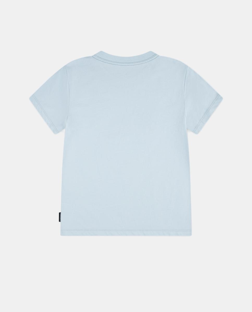 T-shirt com Estampado Gráfico de Sapatilhas Converse Azul-2