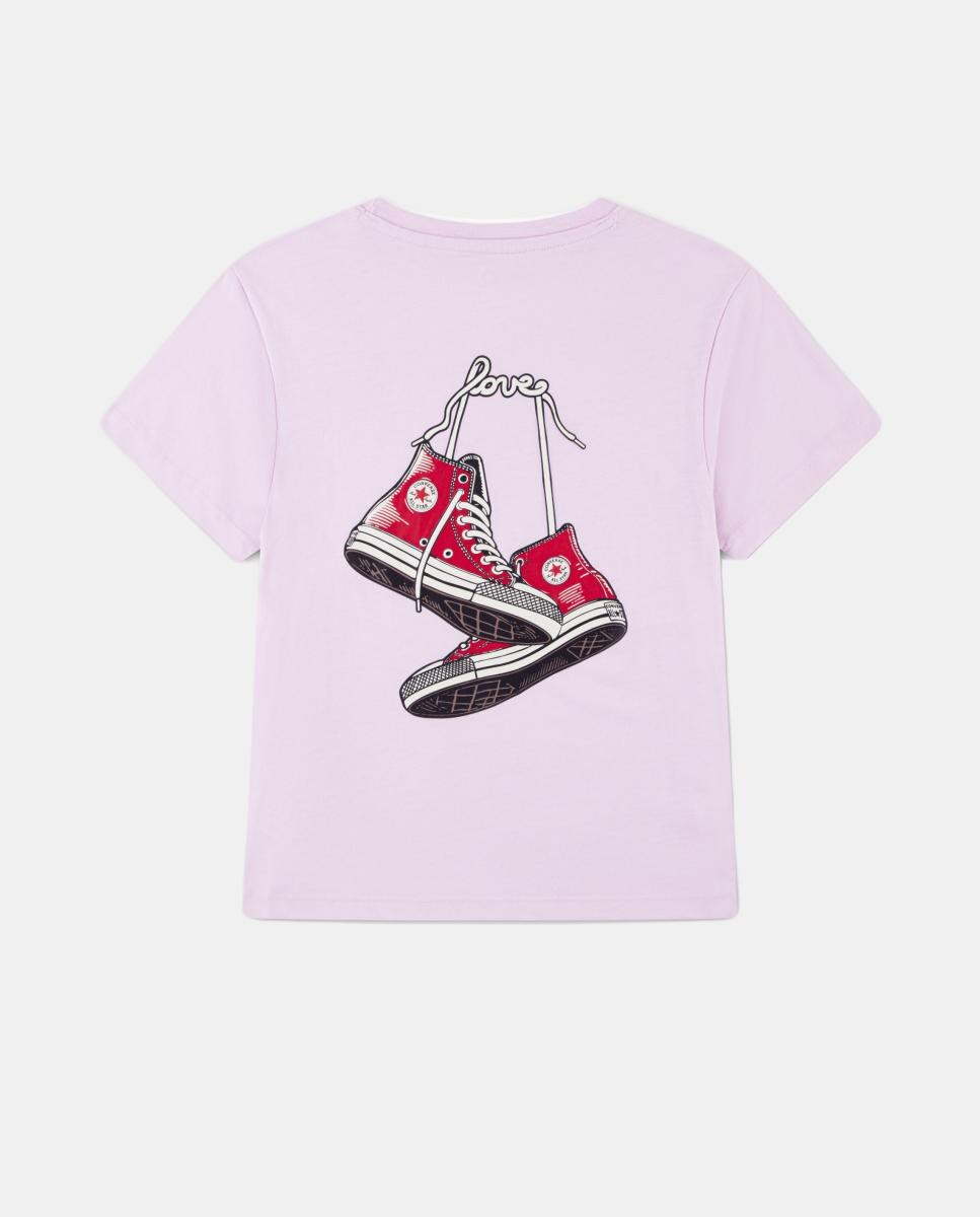 T-shirt de Namorado de São Valentim Converse Rosa-2