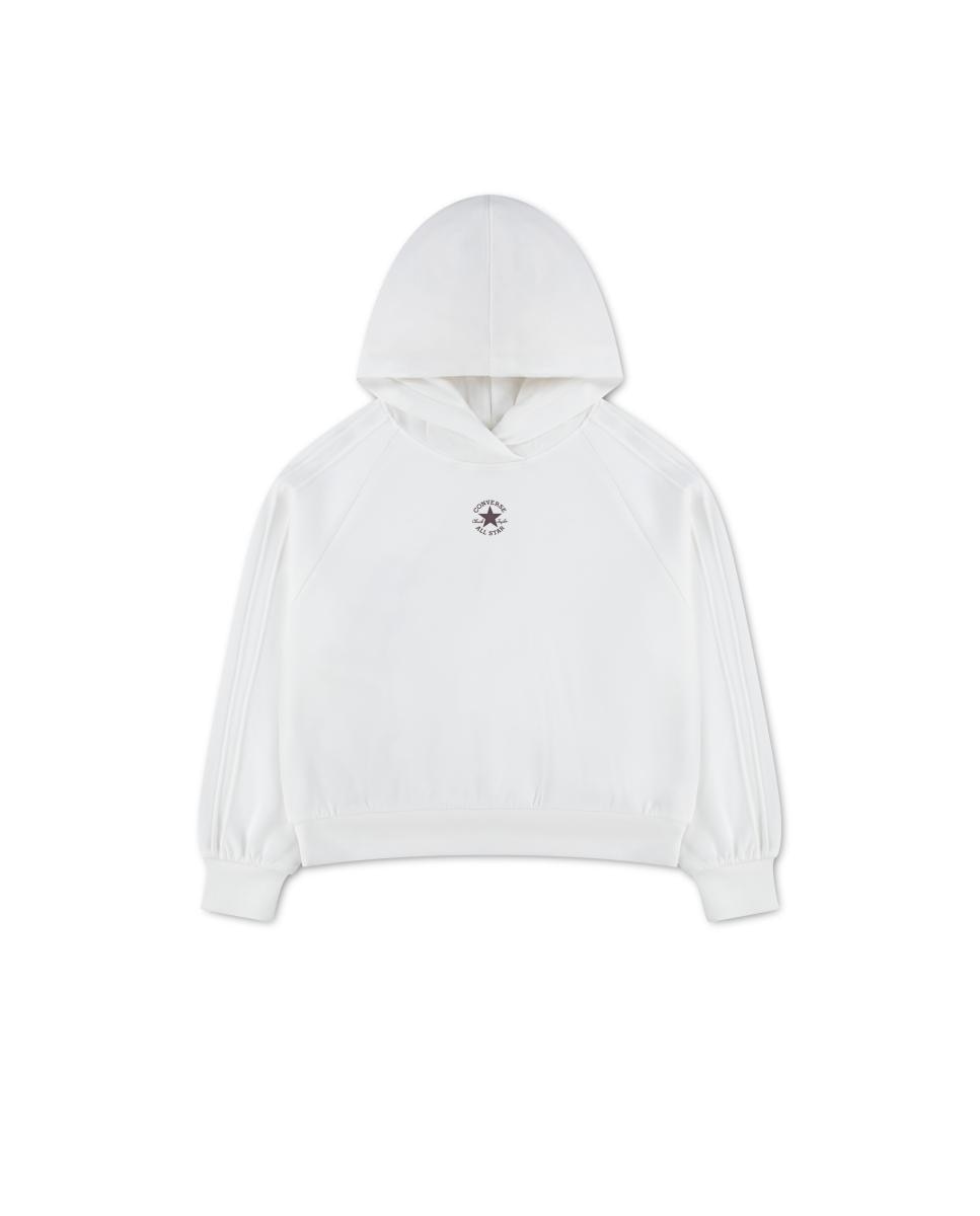 Imagen 0 de Sudadera con capucha Converse Pintuck Blanco
