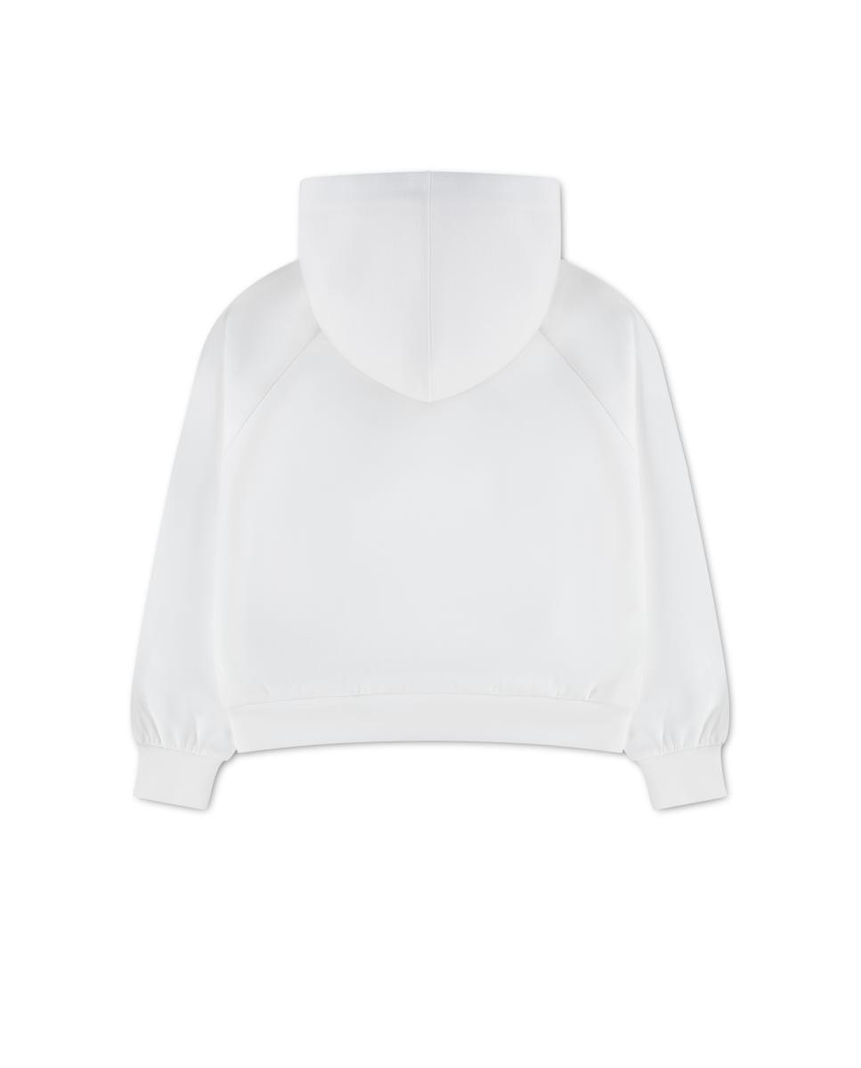 Sudadera con capucha Converse Pintuck - Blanco Blanco-2