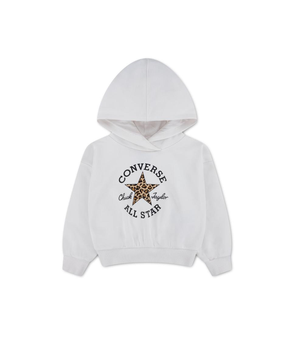 Imagen 0 de Sudadera con capucha y gráfico relajado de Converse Blanco