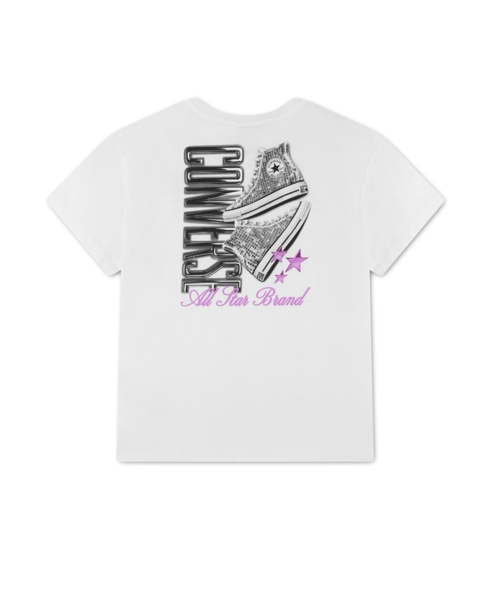 Camiseta gráfica Converse Disco Chuck - Blanco Blanco-2