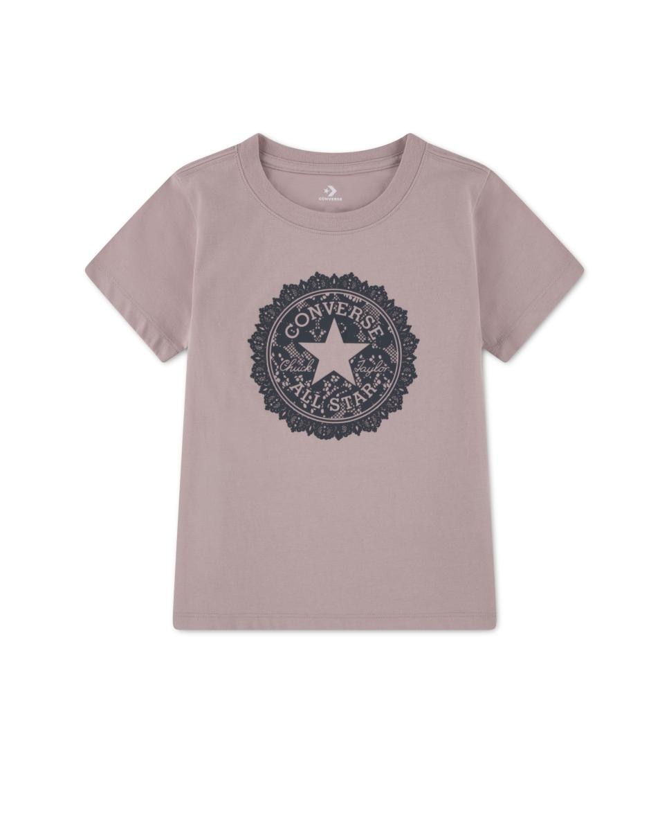 Imagen 1 de Camiseta gráfica de encaje de Converse Rosa