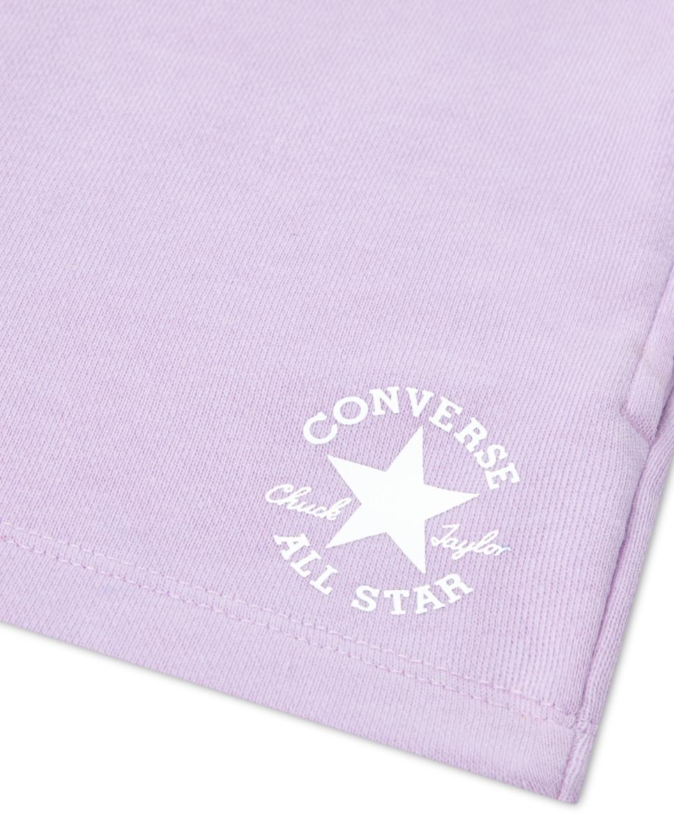 Calções com Logótipo Converse Roxo-3