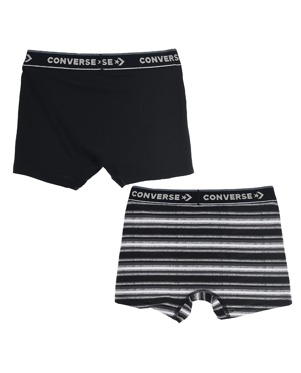 Bóxer de niño Converse Preto-2