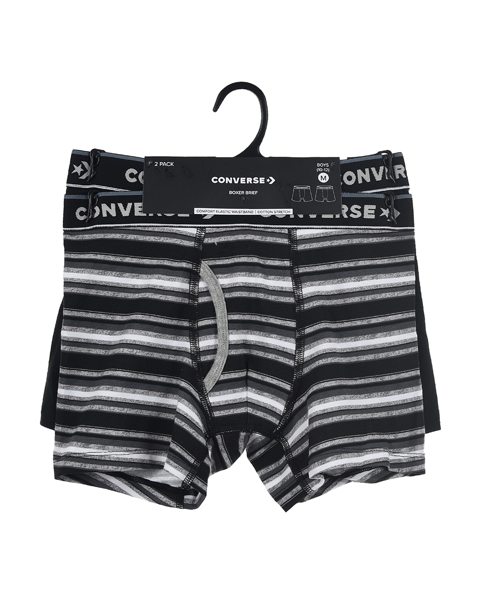 Bóxer de niño Converse Preto-3