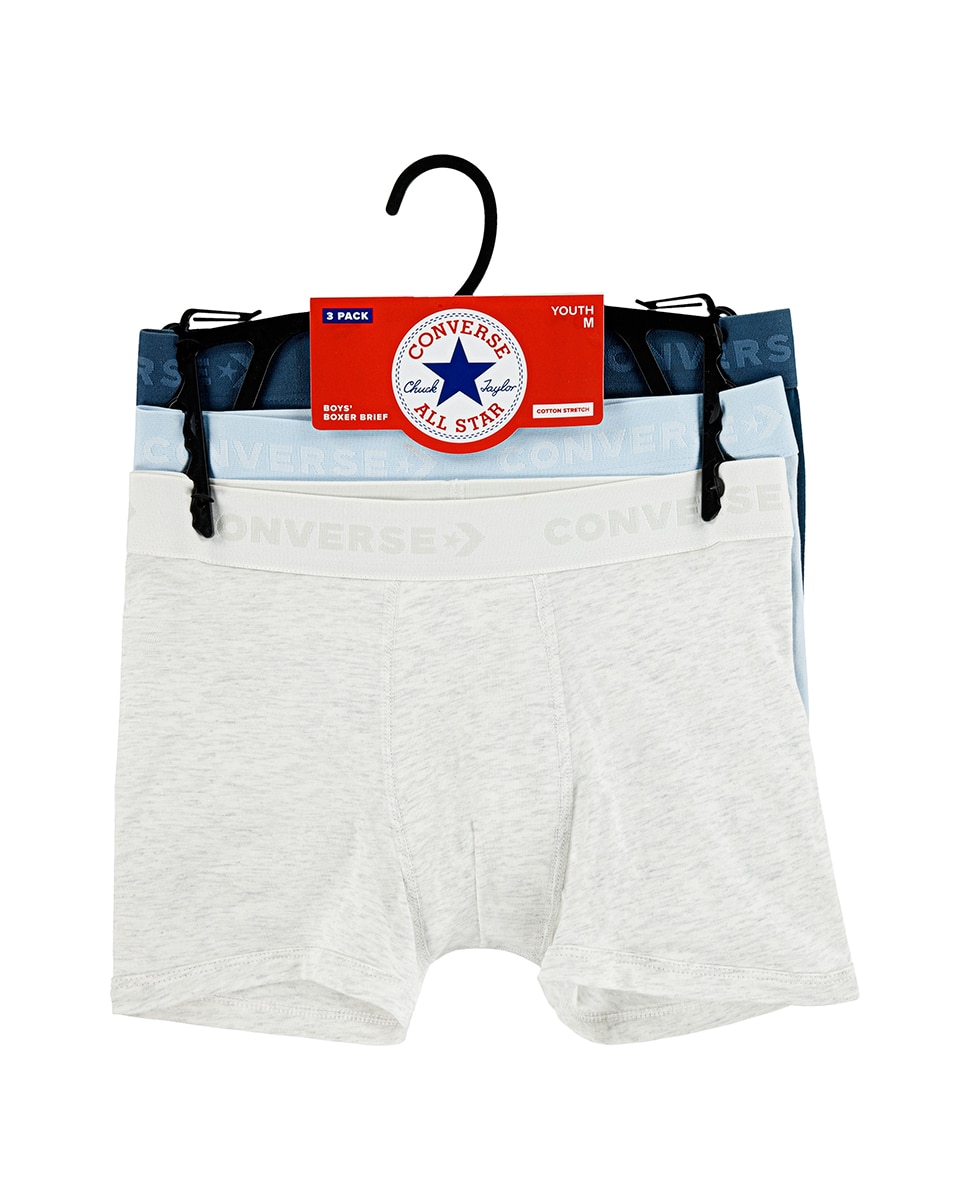 Pack de 3 Boxers Clássicos Cinzento-3