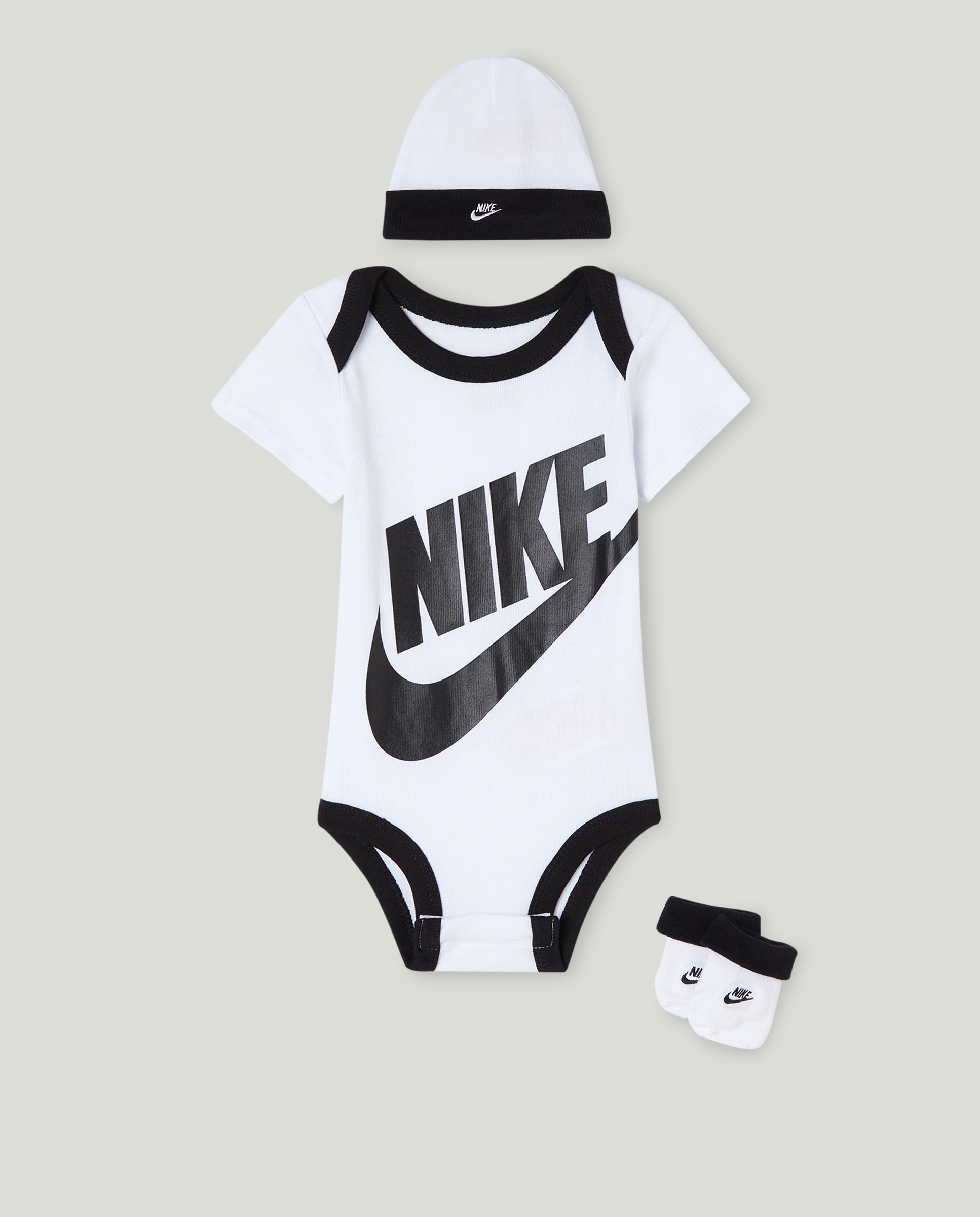 Conjunto de 3 Peças de Bebé - Branco Nike Branco-1