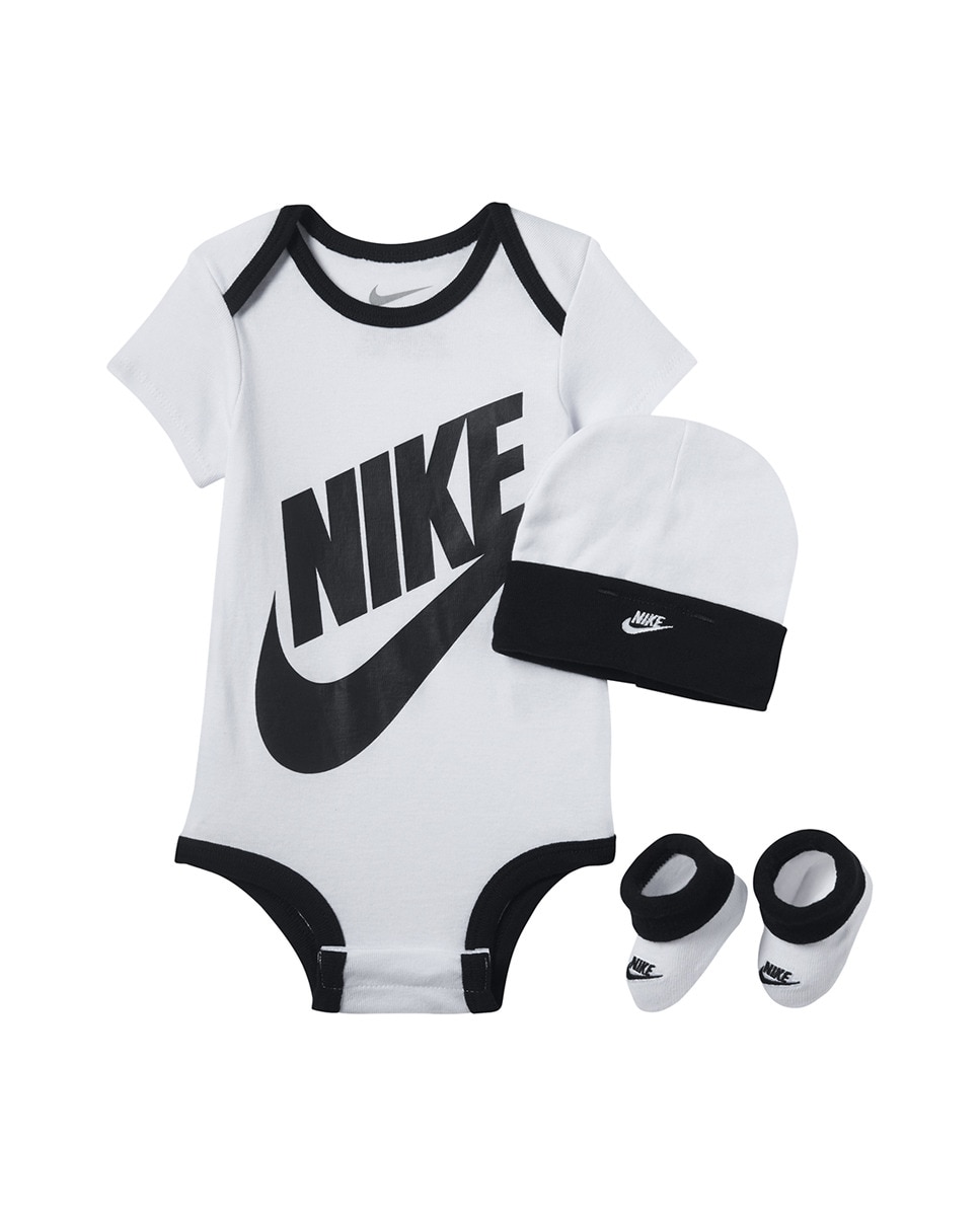 Conjunto de 3 Peças de Bebé - Branco Nike Branco-5