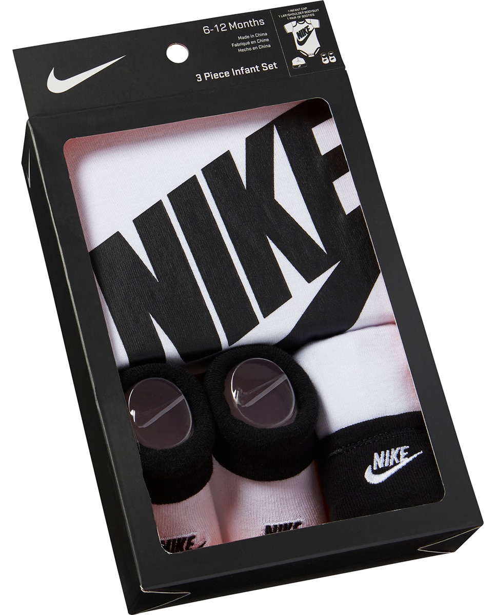 Conjunto de 3 Peças de Bebé - Branco Nike Branco-7