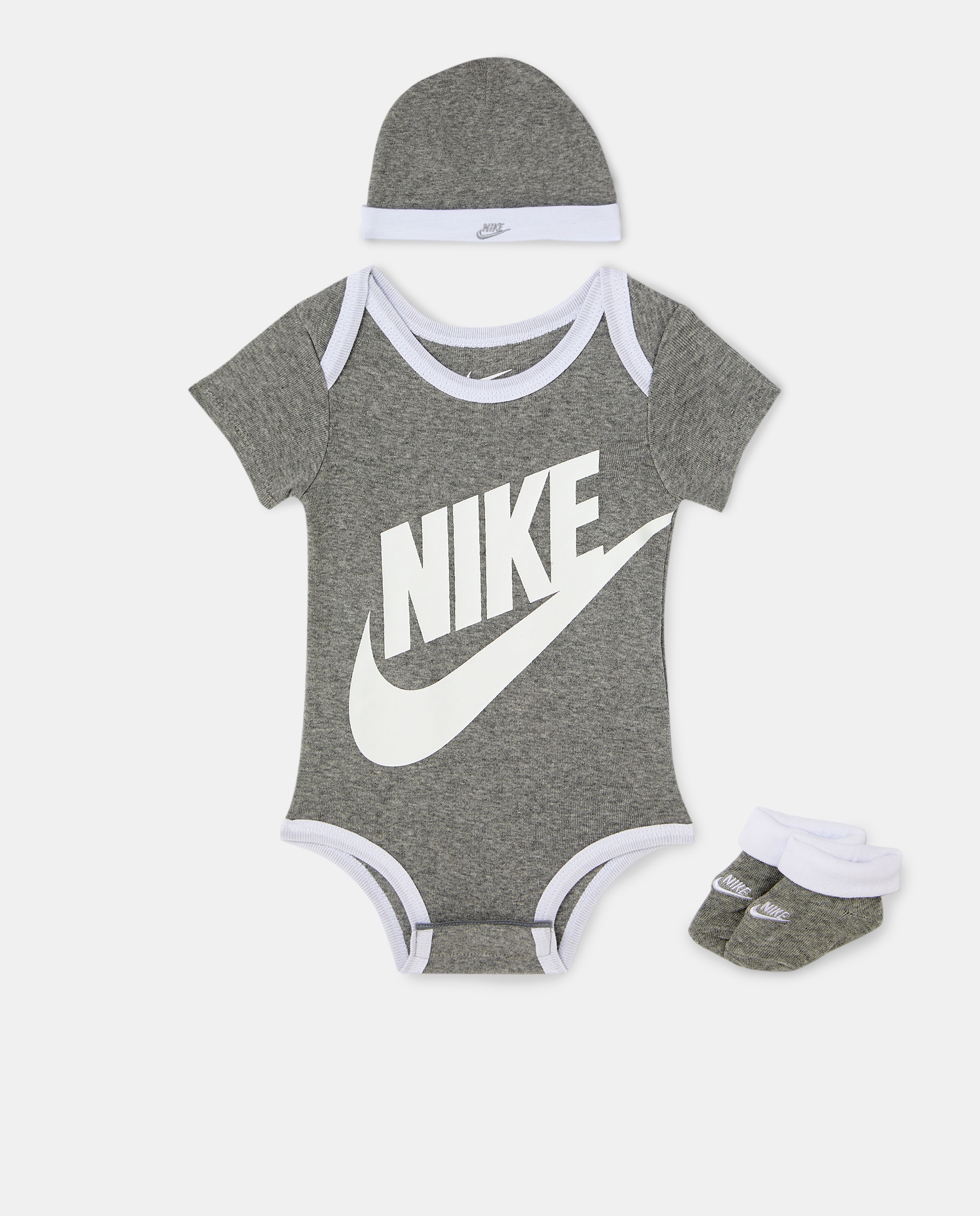 Conjunto de 3 Peças de Bebé - Cinzento Nike Cinzento-1
