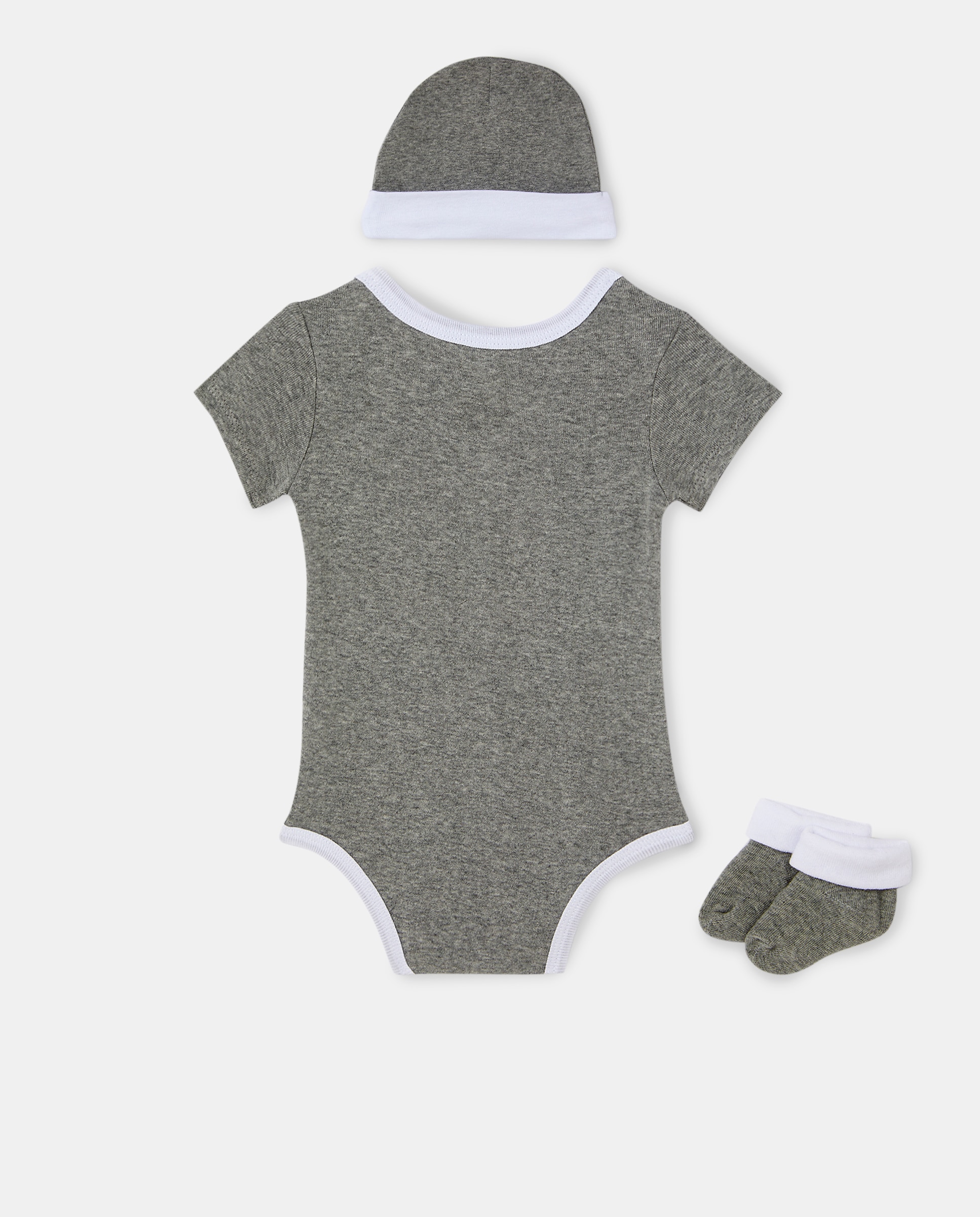 Conjunto de 3 Peças de Bebé - Cinzento Nike Cinzento-2