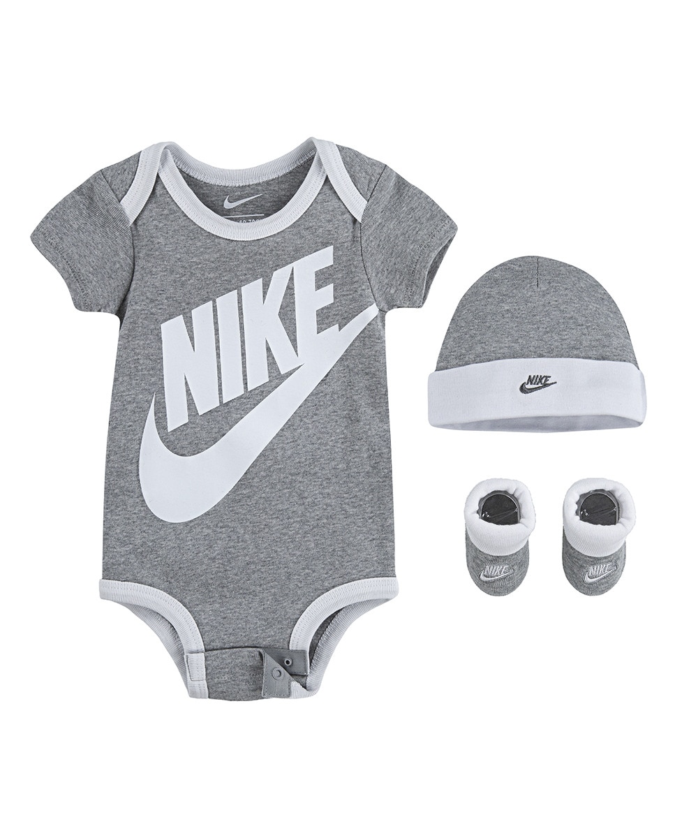 Conjunto de 3 Peças de Bebé - Cinzento Nike Cinzento-4