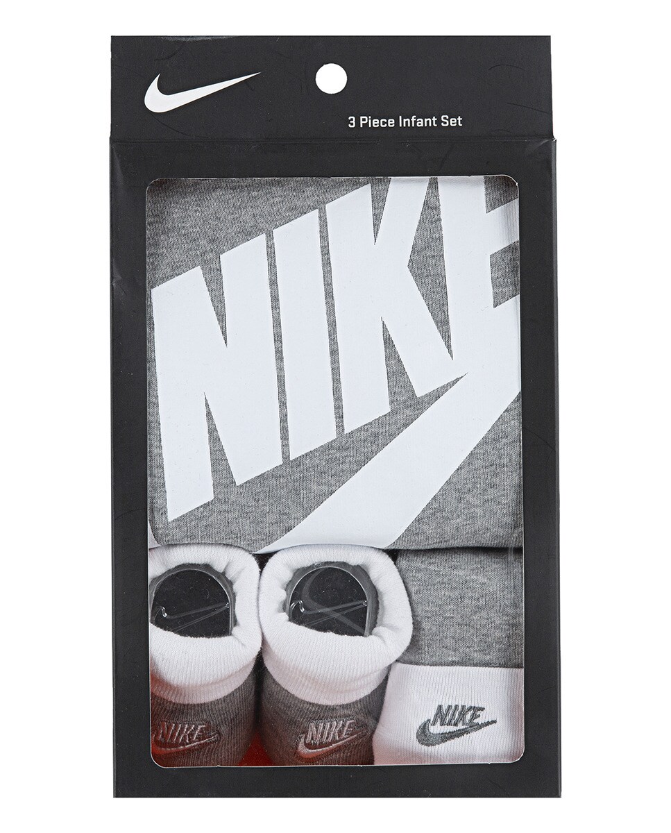 Conjunto de 3 Peças de Bebé - Cinzento Nike Cinzento-5