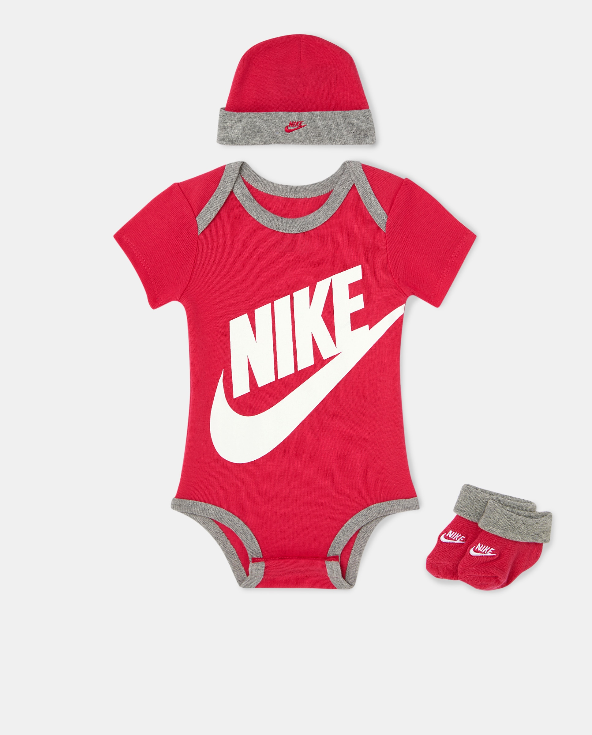 Conjunto de 3 Peças de Bebé - Rosado Nike Rosa-1