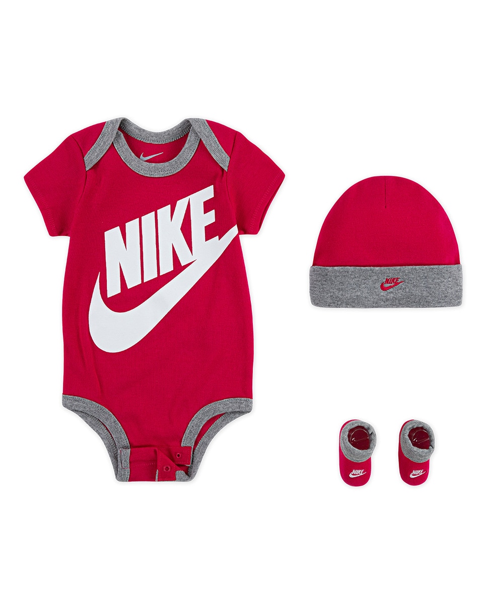 Conjunto de 3 Peças de Bebé - Rosado Nike Rosa-4
