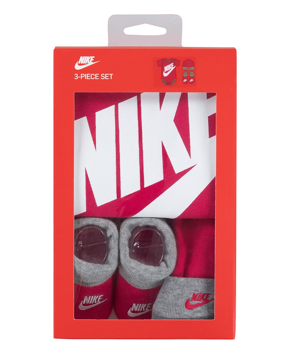 Conjunto de 3 Peças de Bebé - Rosado Nike Rosa-5