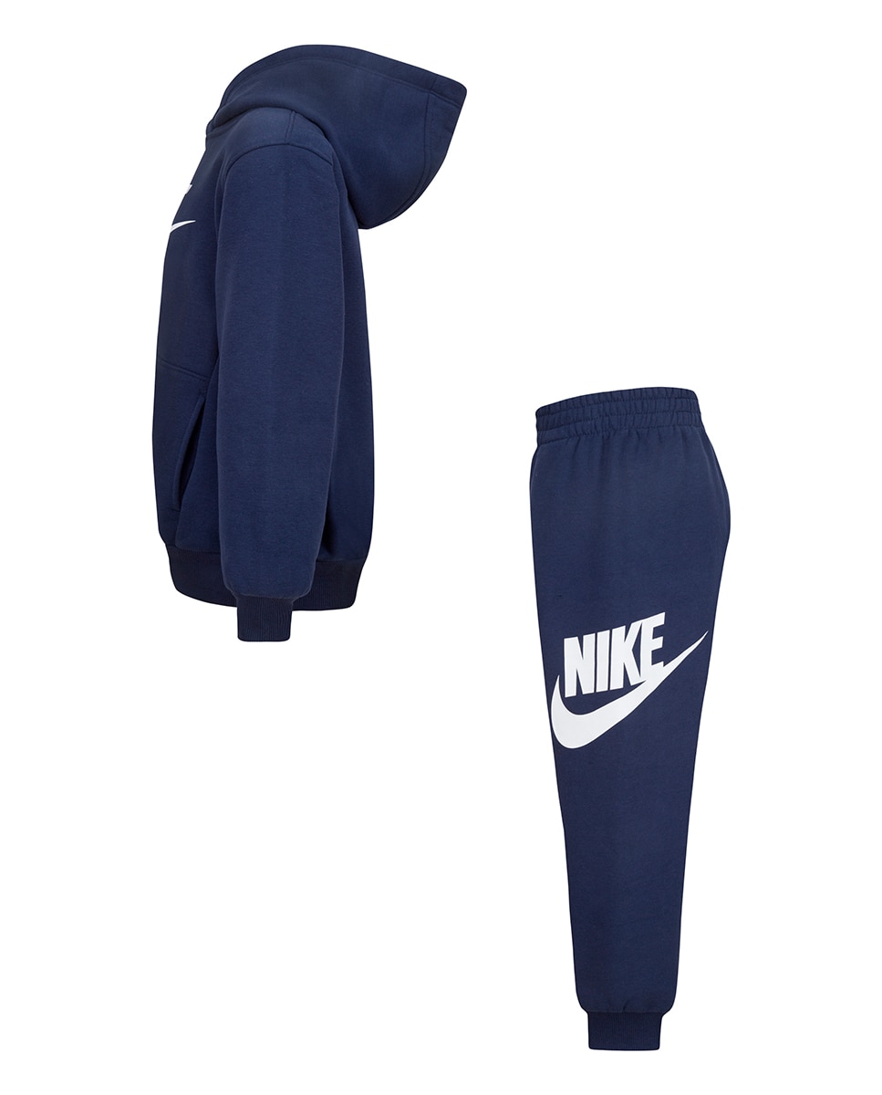 Conjunto de sudadera con capucha y pantalón para niño - Nike - Azul Azul-6