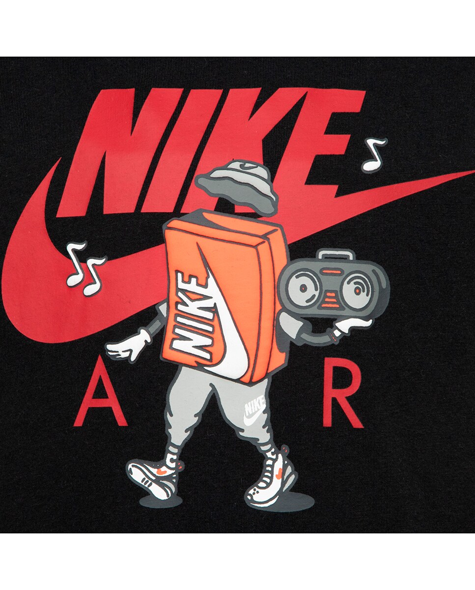 T-shirt de Corte Quadrado Air Boxy Preto-3