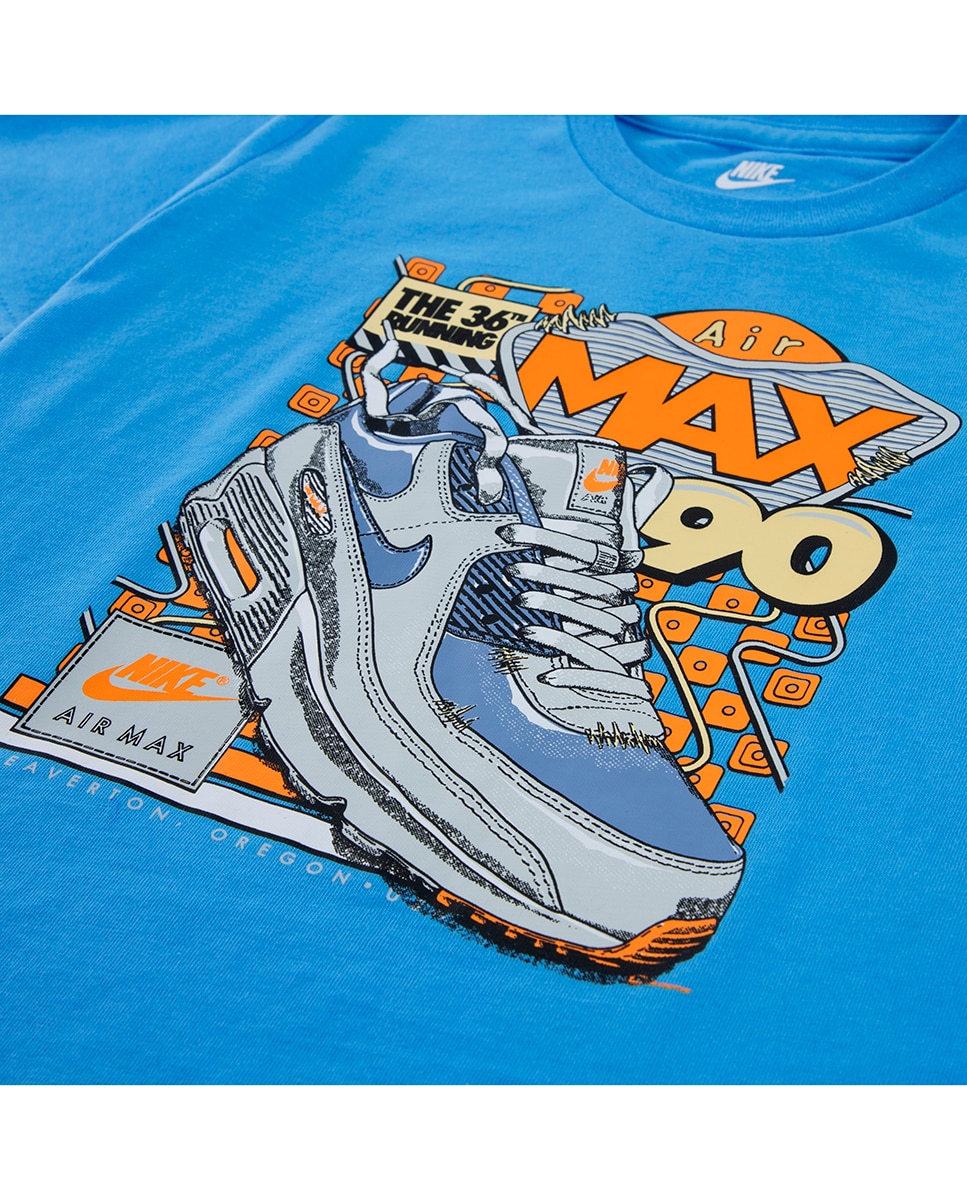 T-shirt Air Max Sneaker Nike Azul-3