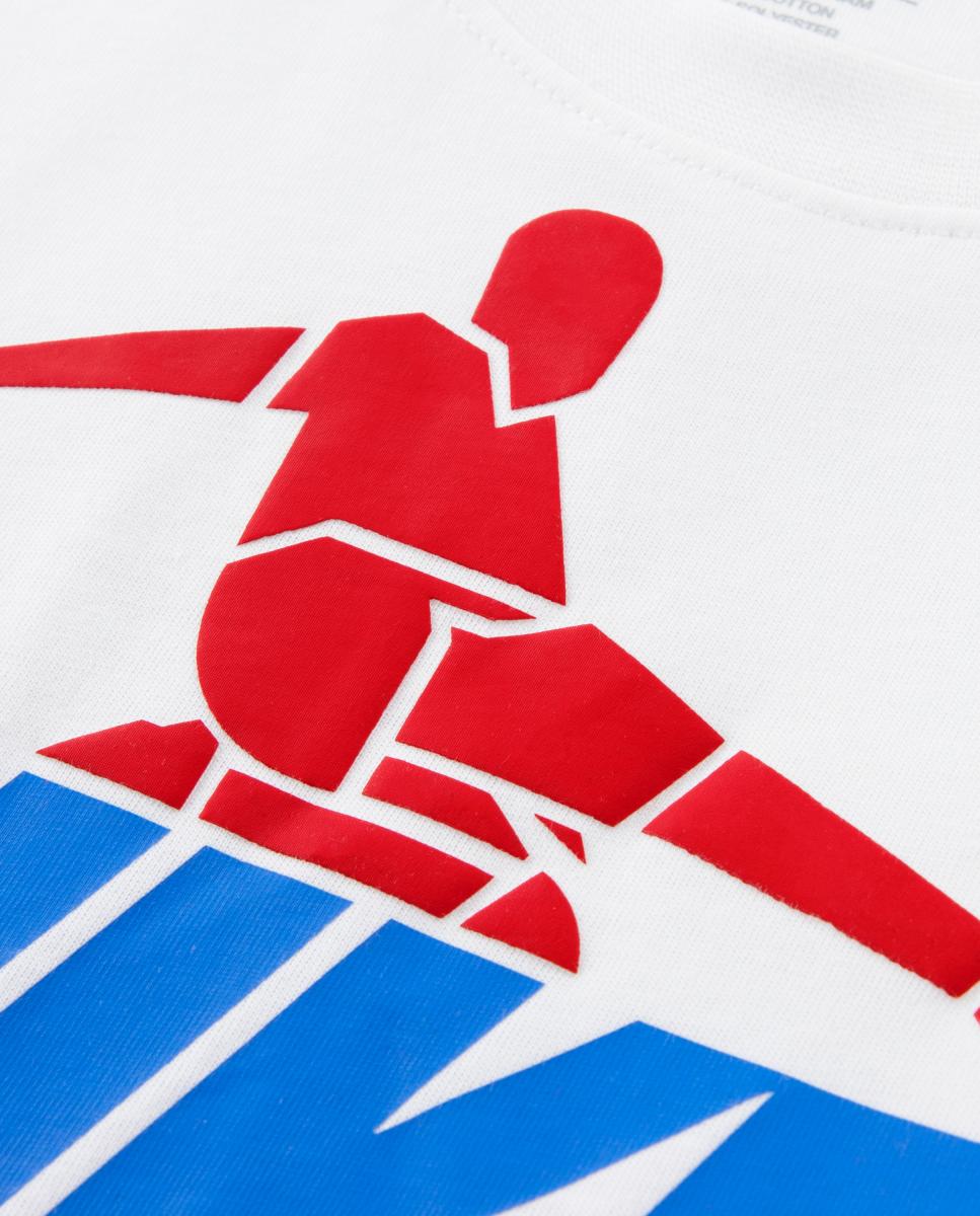 T-shirt Bicycle Kick Nike Branco-3