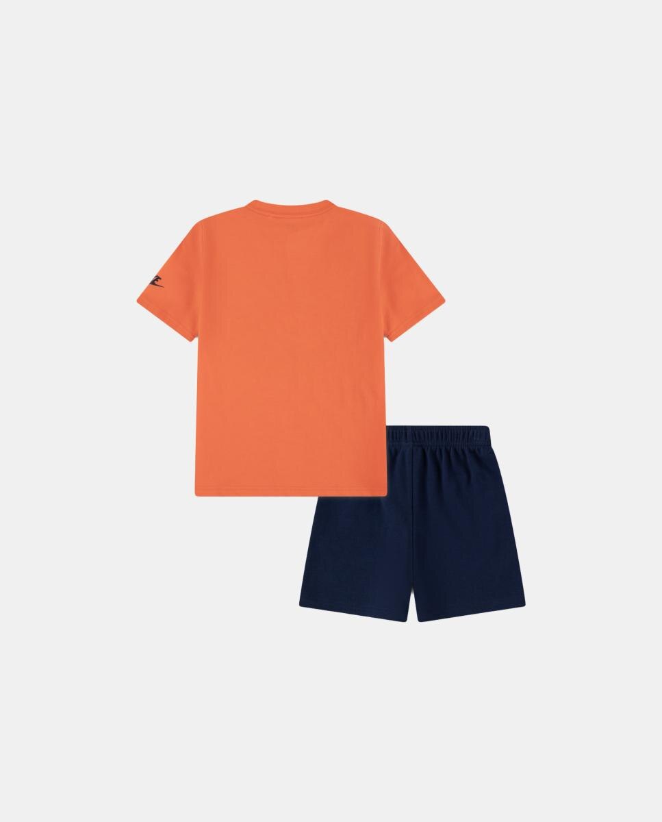 Conjunto de Duas Peças de Calções de Felpa Francesa Sportswear Nike Azul-2