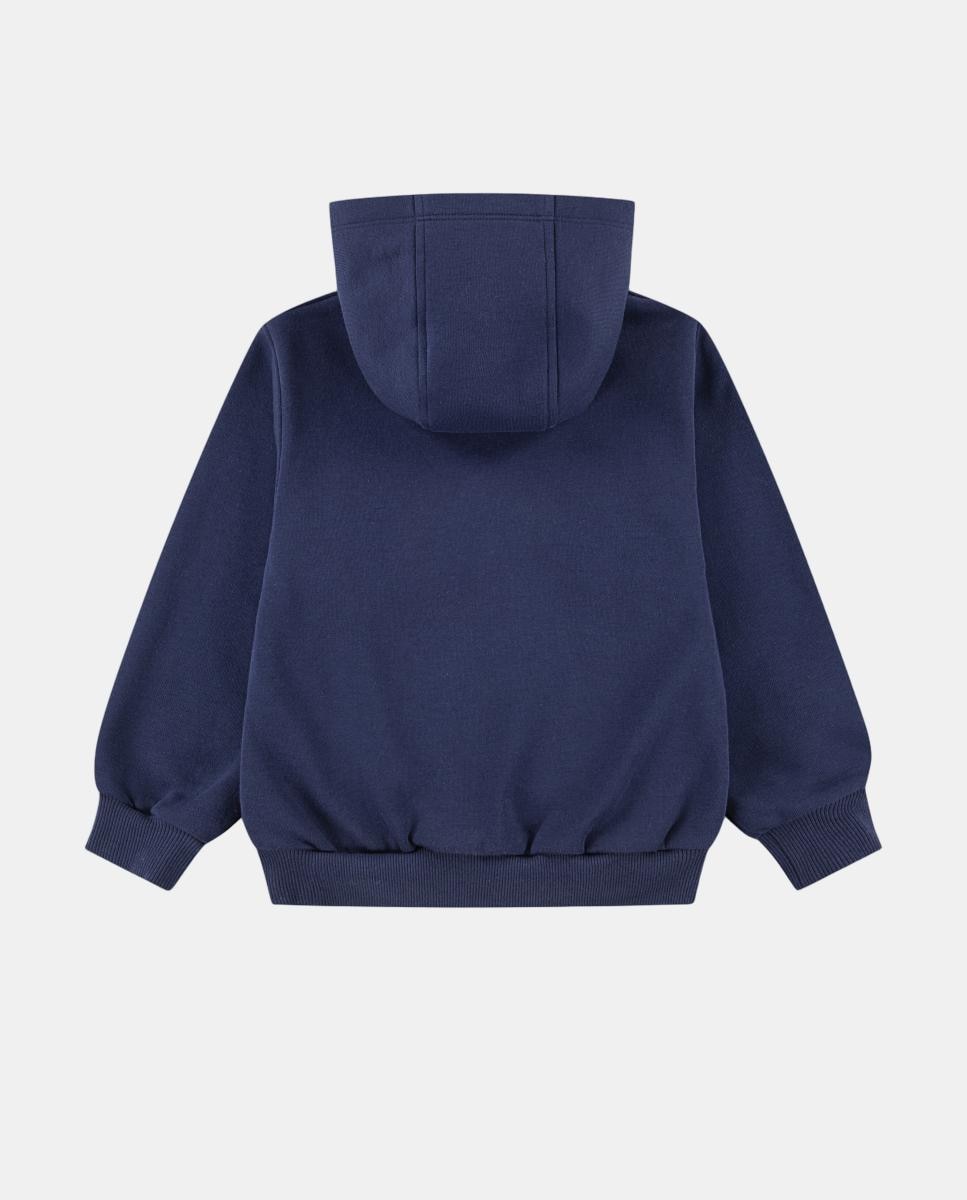 Sweatshirt com Capuz e Fecho de Correr Completo Sportswear Club Fleece Azul-2