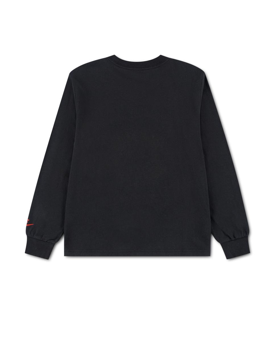 Camisola Boxy de Manga Comprida Nike Preto-2