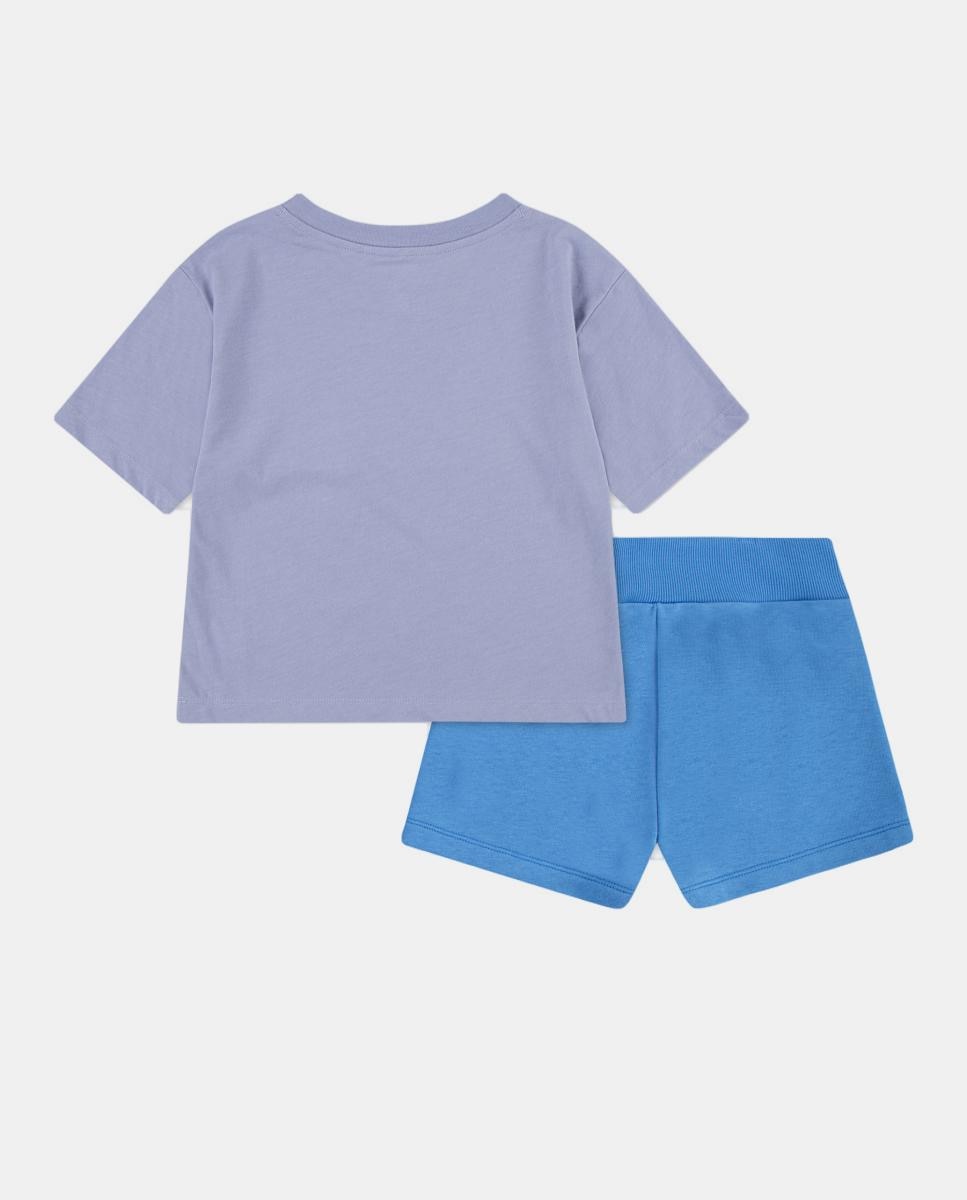 Conjunto de Duas Peças de Calções "Lace It Up" de Felpa Francesa Nike Azul-2