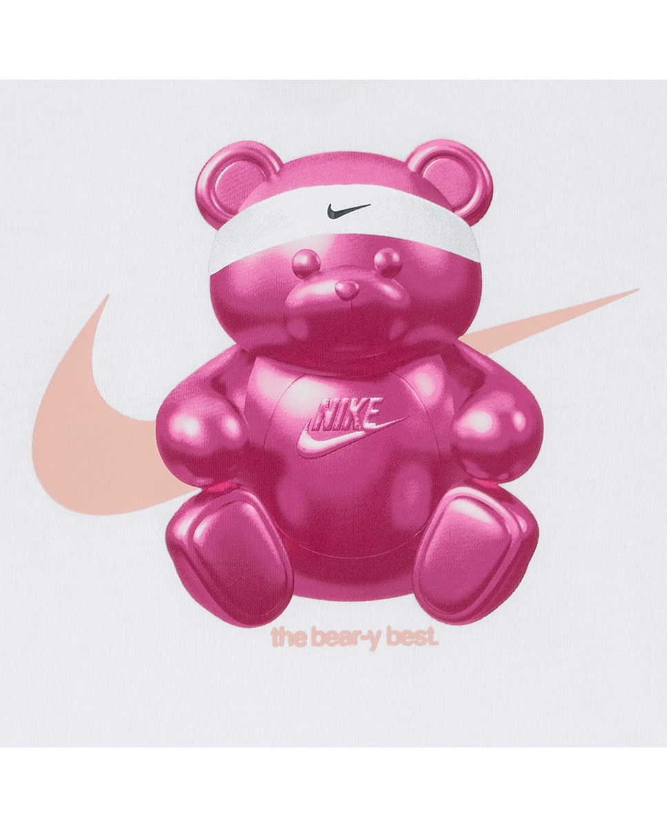T-shirt com Estampado Gráfico de Urso Nike Branco-3