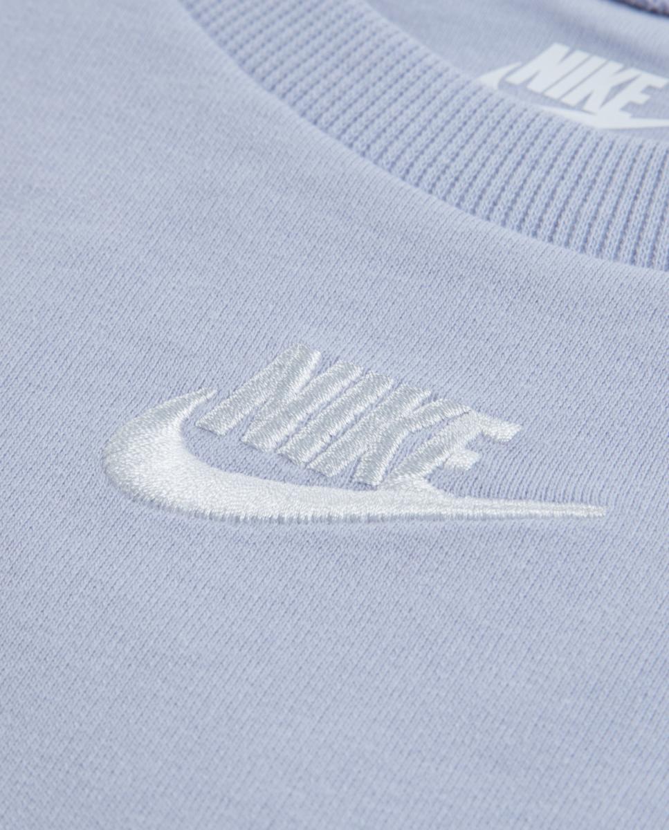 Conjunto de 2 Peças de Felpa Francesa para Bebé Nike Azul-3