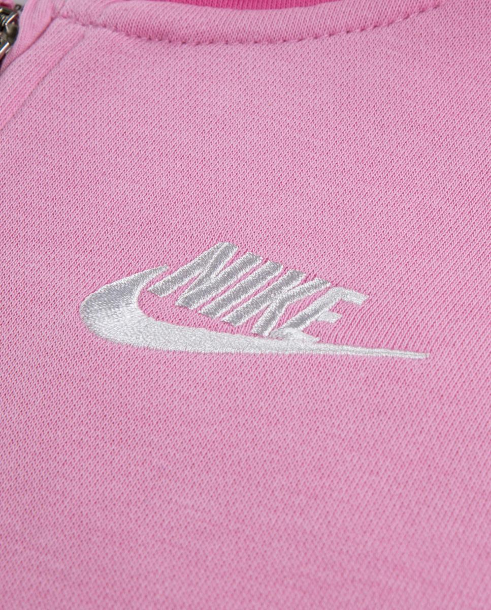 Conjunto de Sweatshirt com Capuz e T-shirt Lifestyle de 2 Peças Nike Rosa-3
