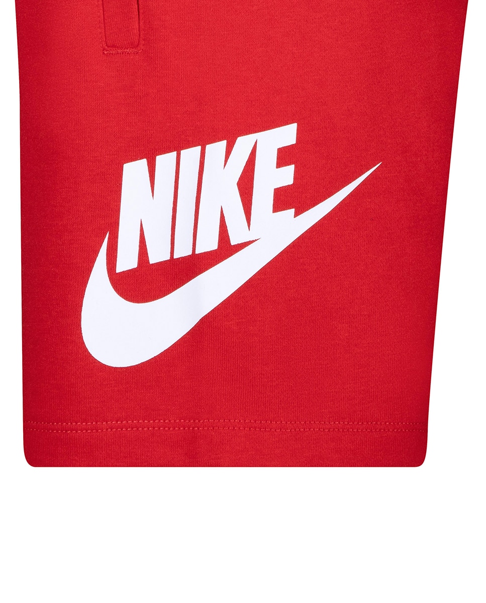Conjunto de T-shirt e Calções Nike Vermelho-4