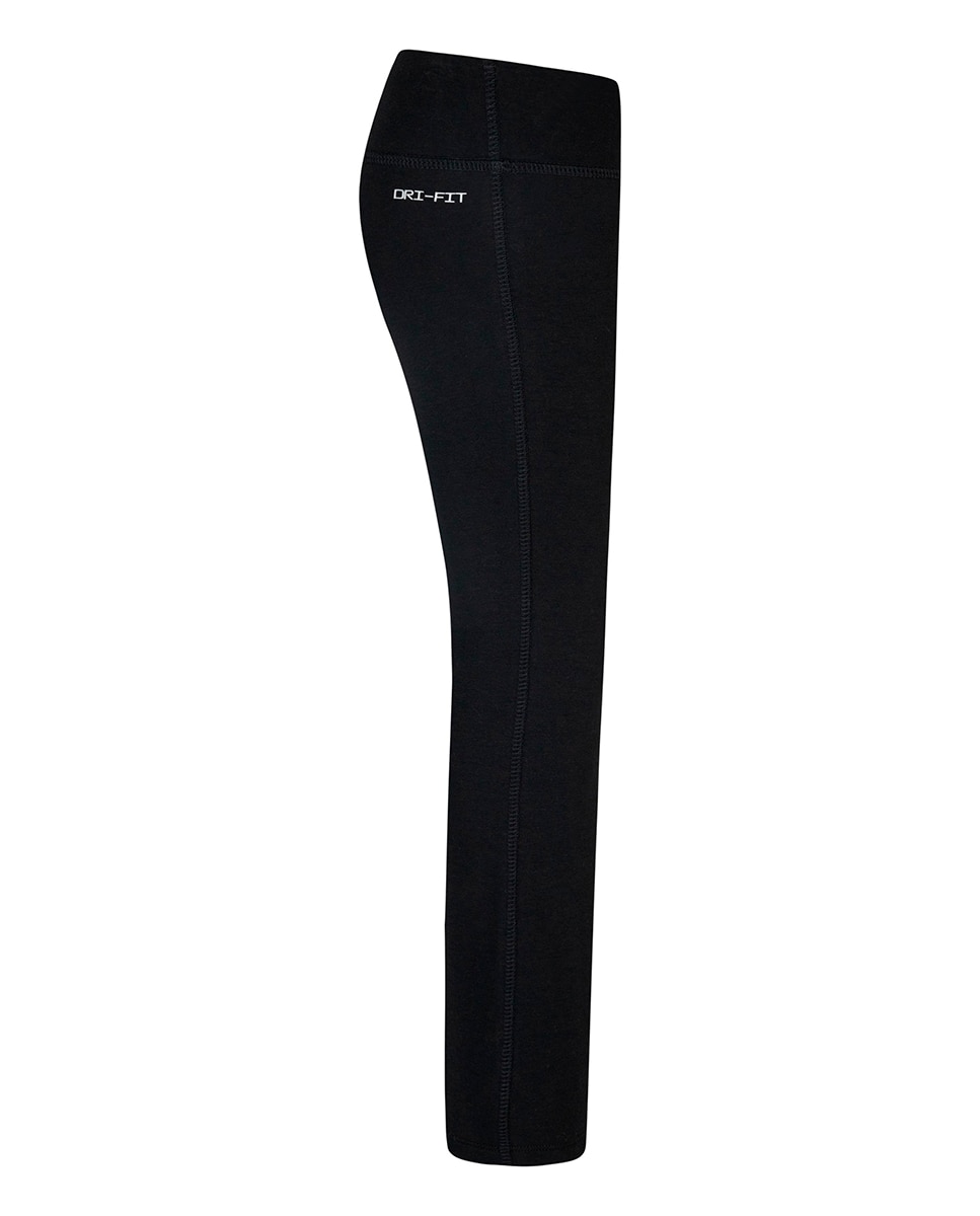 Conjunto de camiseta de cuello redondo y pantalón ancho Nike para niña - Negro Negro-4