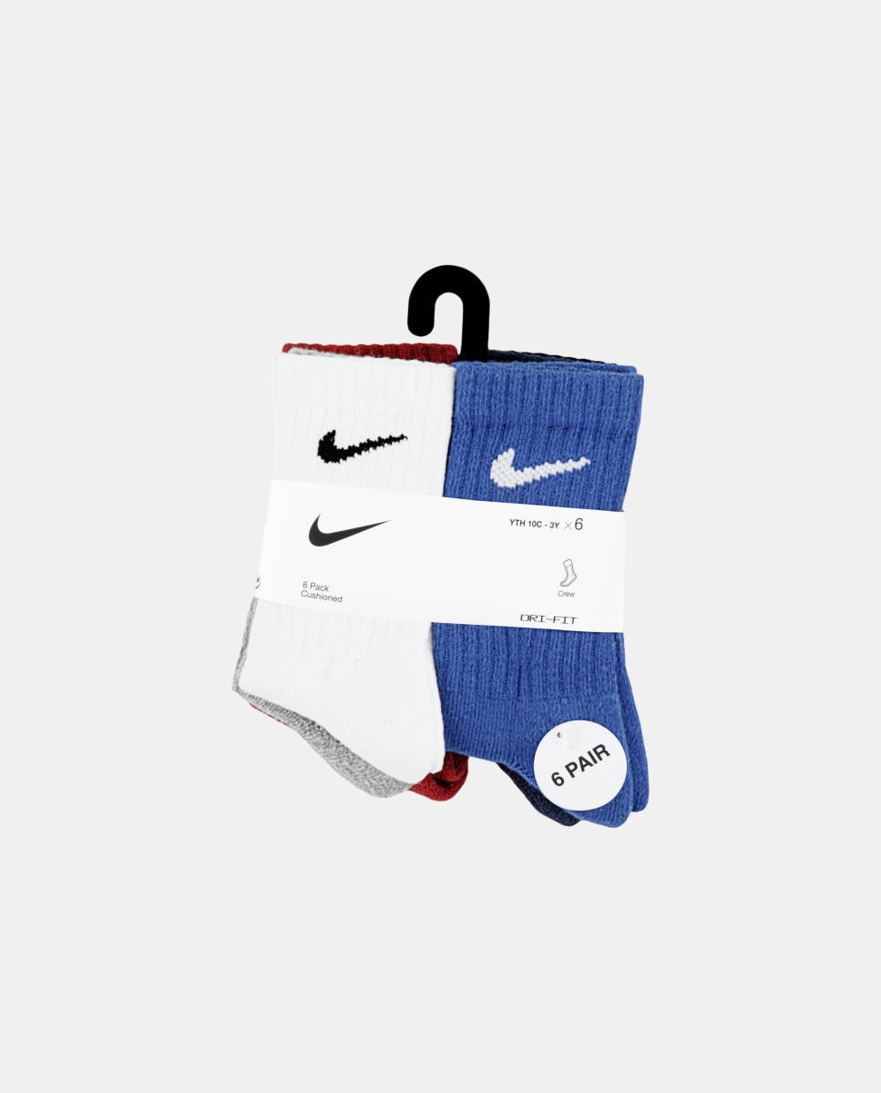 Meias Desportivas Básicas Dri-FIT Performance (Pack de 6 Pares) Nike Branco-3