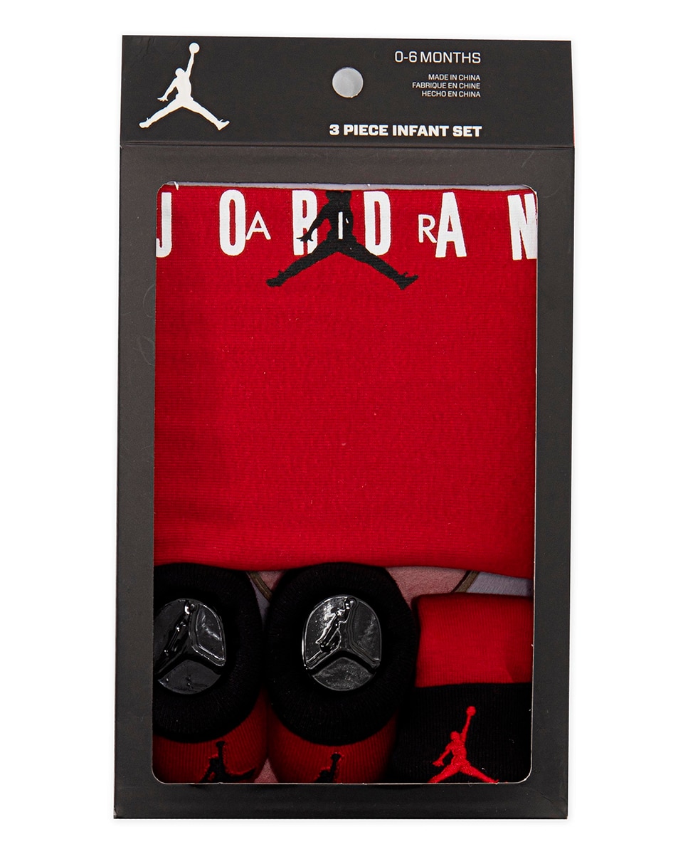Conjunto de 3 Peças - Vermelho Jordan Vermelho-2