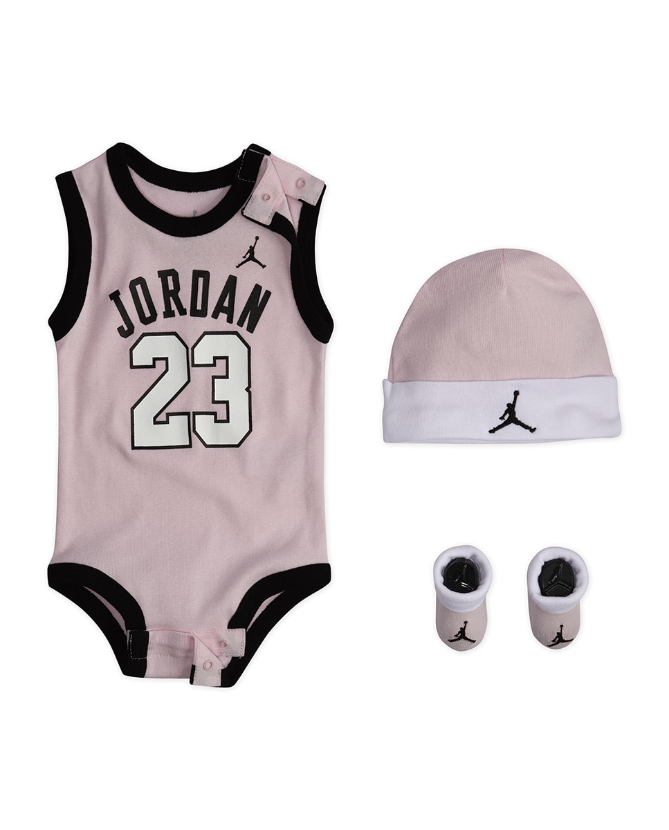 Conjunto de 3 Peças de Bebé - Rosado Jordan Rosa-5