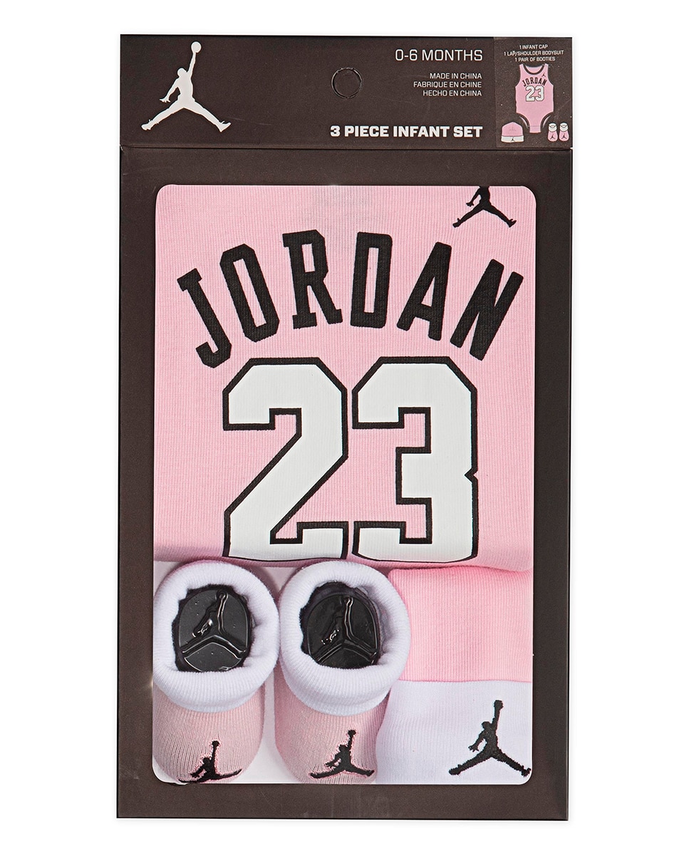Conjunto de 3 Peças de Bebé - Rosado Jordan Rosa-6