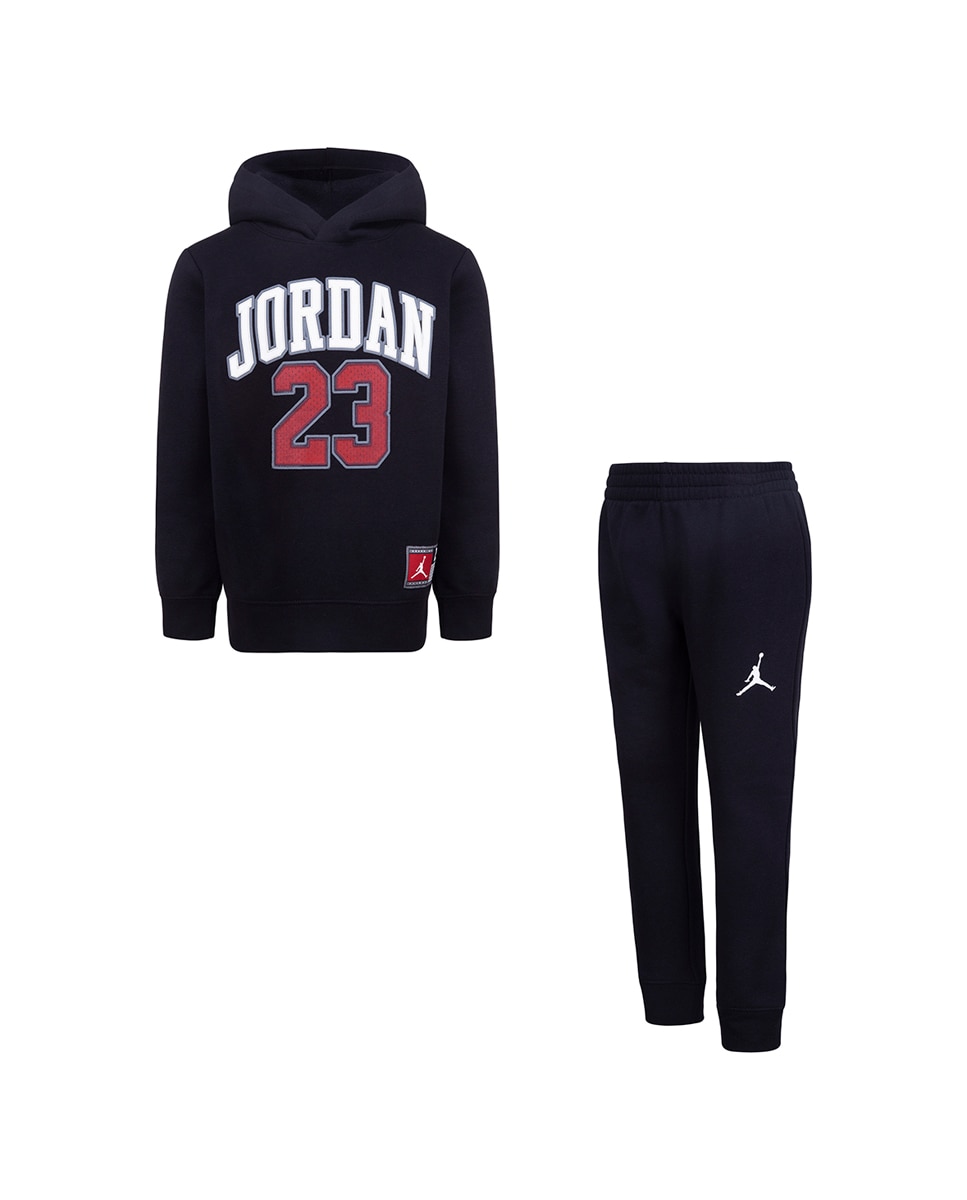 Conjunto de Camisola de Malha de 2 Peças Jordan Preto-1
