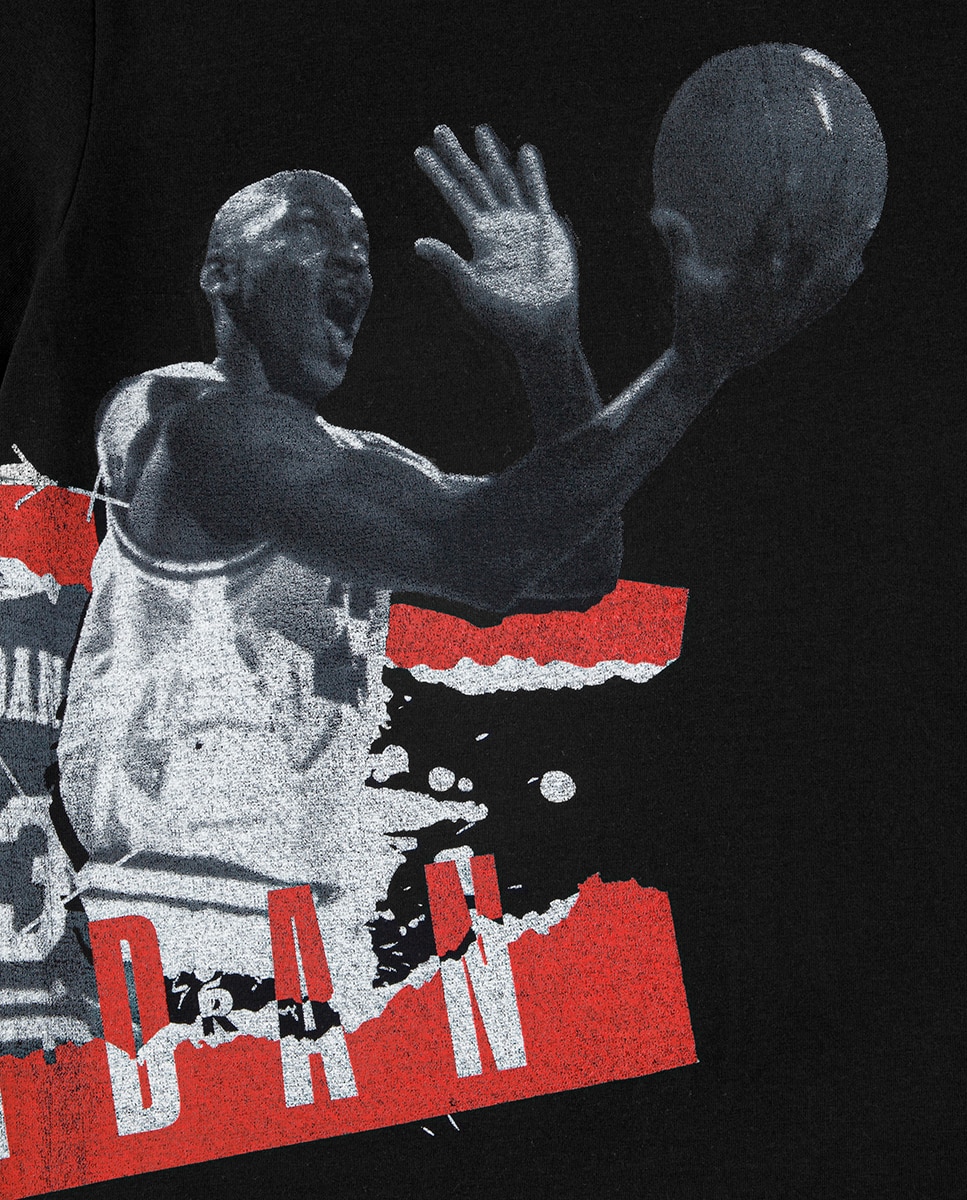 T-shirt da Lição de História da Jordan MJ Preto-3