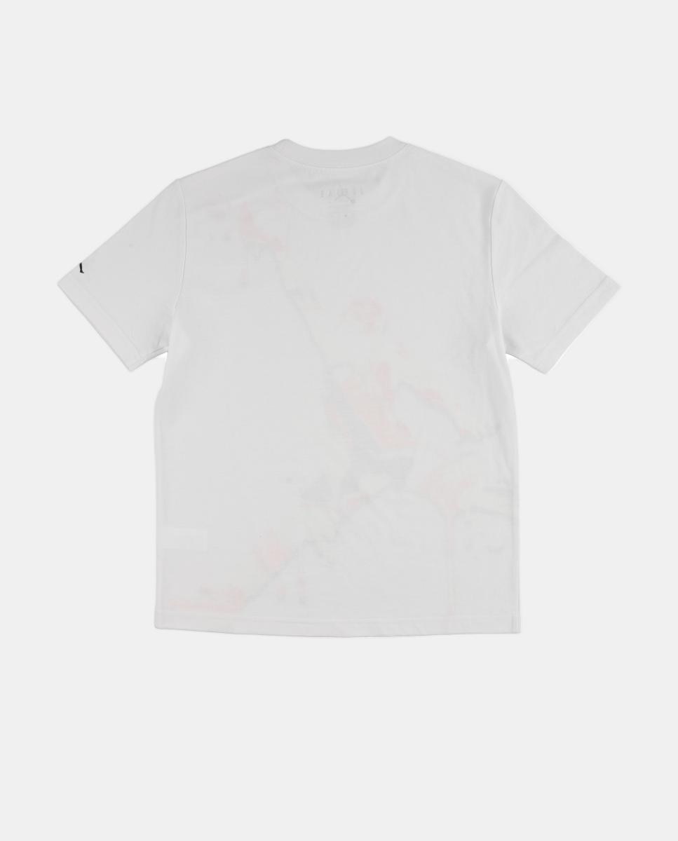 T-shirt Splash Paint Spill Jordan Branco-2