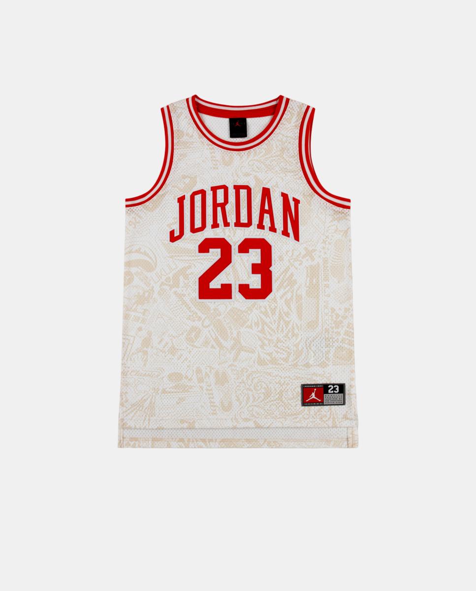 Imagen 1 de Jordan 23 - Camiseta de tirantes de malla a rayas Rojo