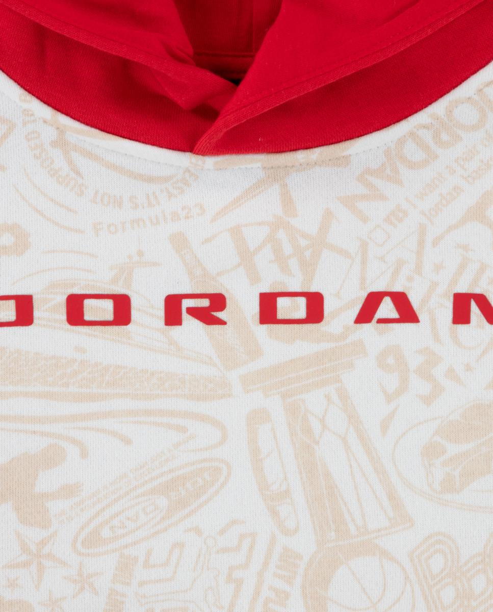 Sweatshirt com Capuz Estampado Brooklyn Jordan Vermelho-3