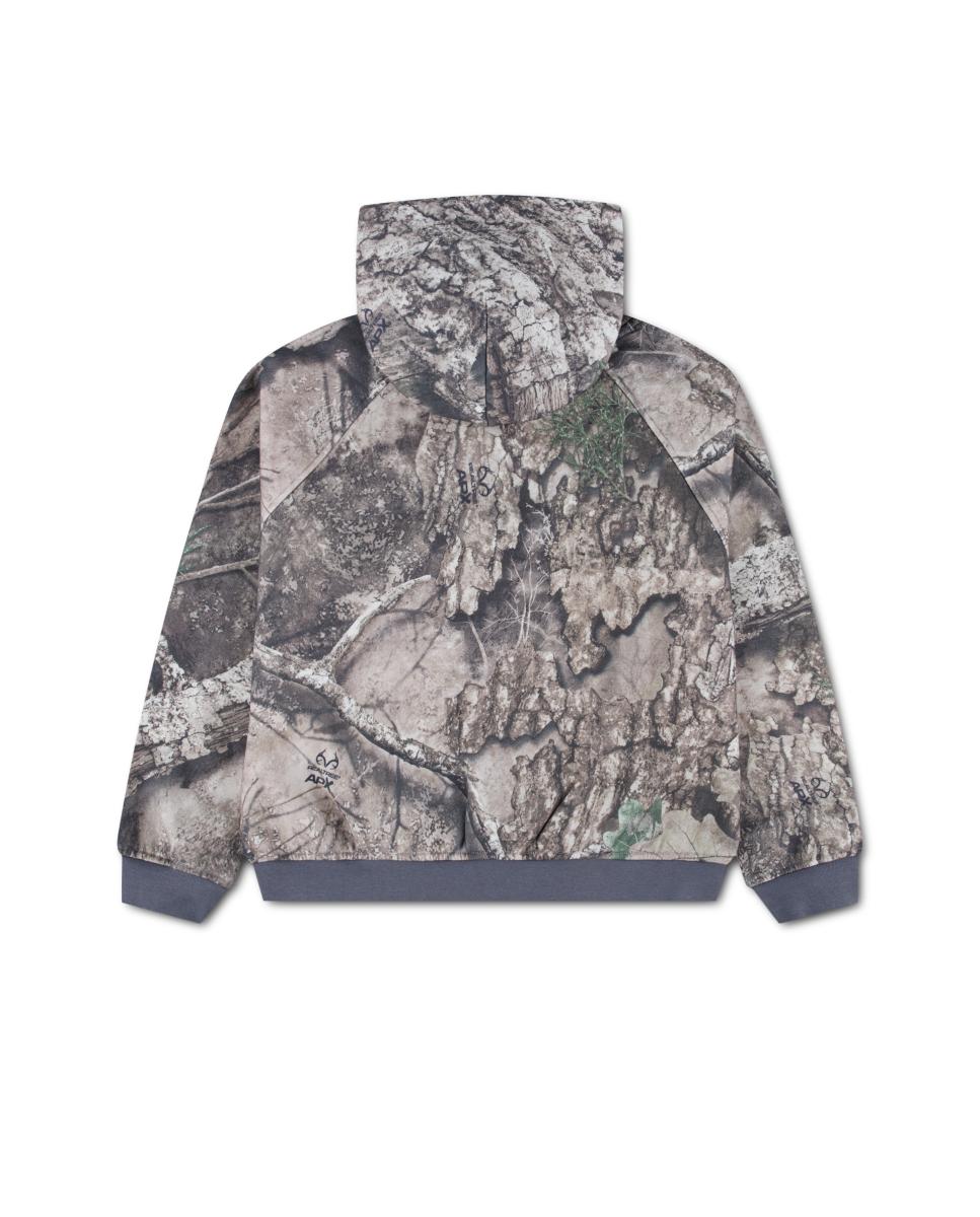 Sweatshirt com Capuz e Estampado Realtree Jordan Verde-militar-2