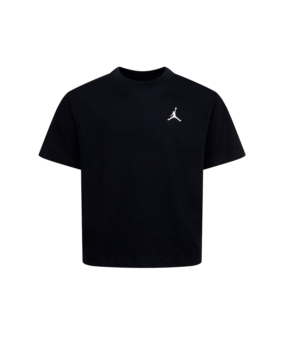 T-shirt de Manga Curta Brooklyn Essentials Preto-1