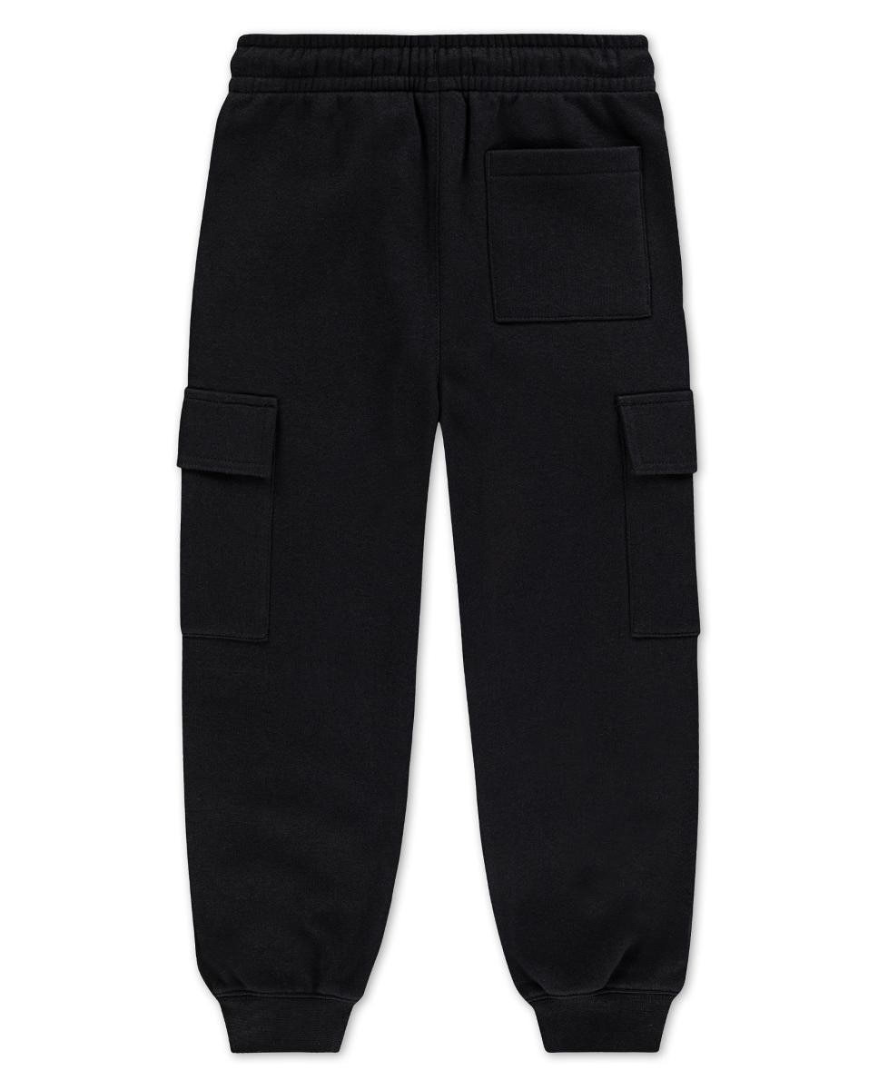 Calças Cargo de Forro Polar Brooklyn Preto-2
