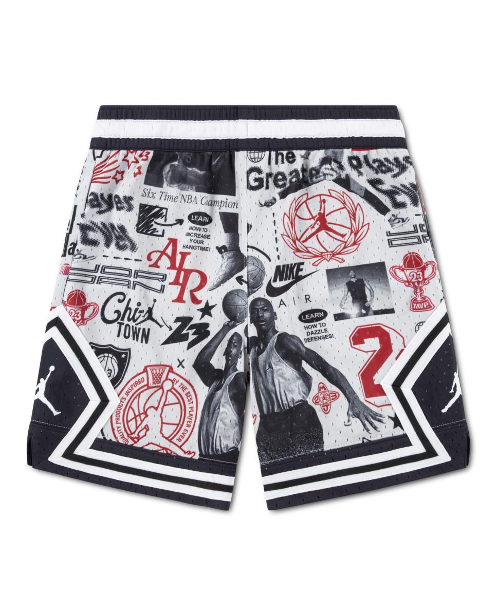 Calções Dri-FIT com Estampado de Diamantes Jordan Cinzento-2