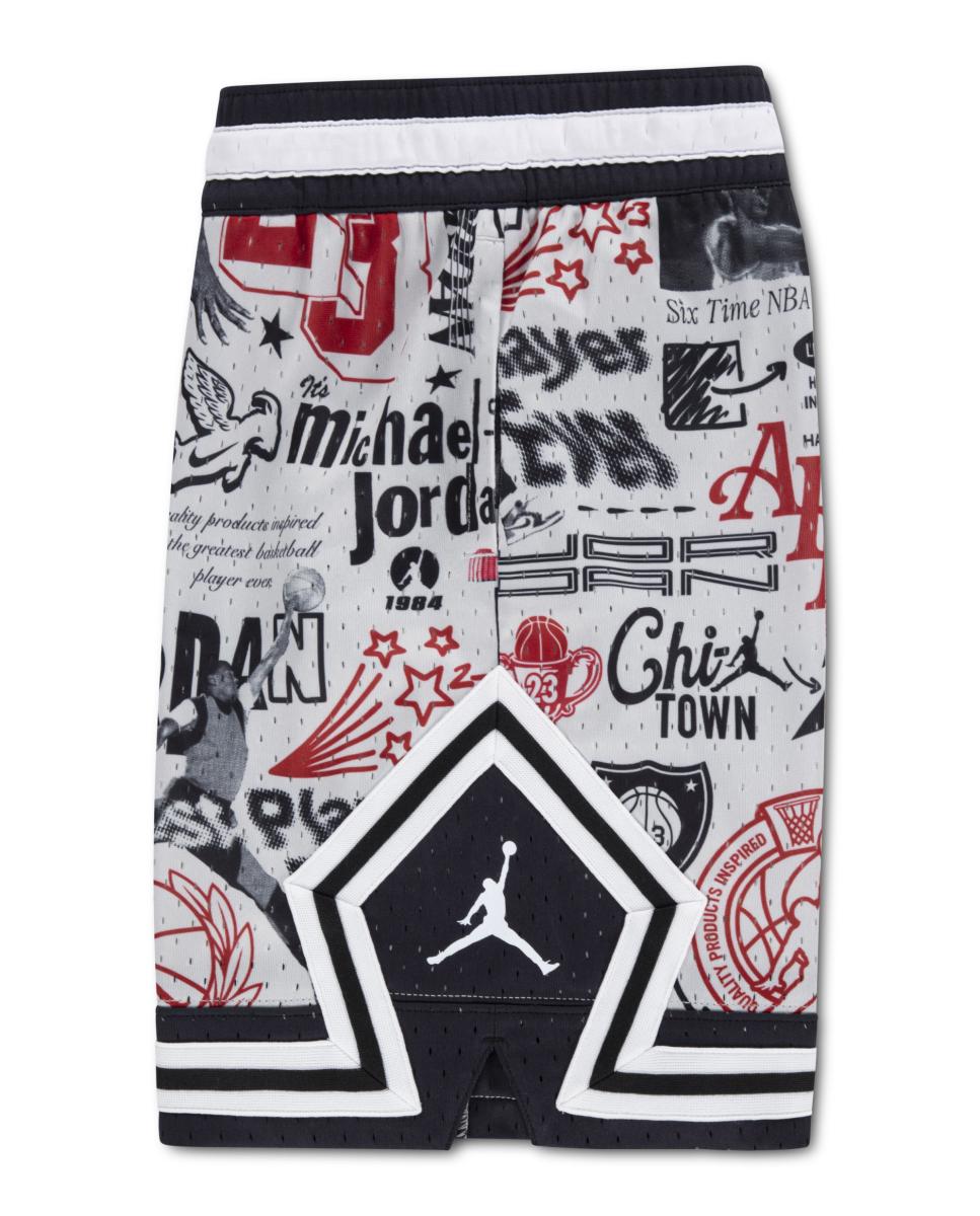 Calções Dri-FIT com Estampado de Diamantes Jordan Cinzento-3