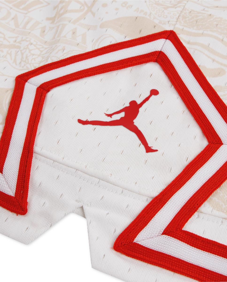 Calções Desportivos com Estampado Dri-FIT Diamond Vermelho-3