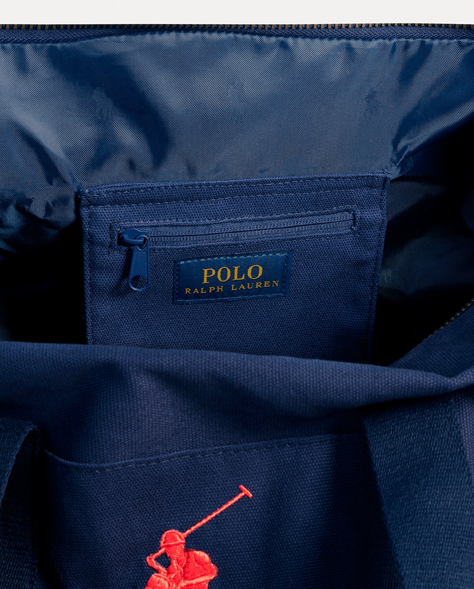 Mala com Desenho à Frente Polo Ralph Lauren Azul-marinho-8